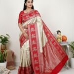 Wedding Pure Silk Saree (Ash)