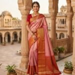 Wedding Pure Silk Saree (Blush )