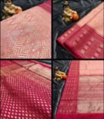 Wedding Pure Silk Saree (Blush) - Image 3