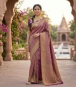 Wedding Pure Silk Saree (Boysenberry)