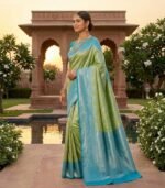 Wedding Pure Silk Saree (Camo) - Image 2