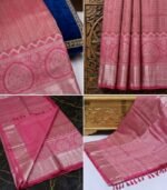 Wedding Pure Silk Saree (Deep Blush) - Image 3
