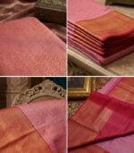 Wedding Pure Silk Saree (Deep Rose) - Image 3