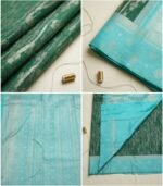 Wedding Pure Silk Saree (Everglade) - Image 3