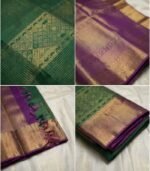 Wedding Pure Silk Saree (Evergreen) - Image 3