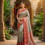 Wedding Pure Silk Saree (Greyish Brown)