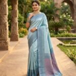 Wedding Pure Silk Saree (Jungle Mist)