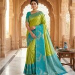 Wedding Pure Silk Saree (Lemon Ginger)