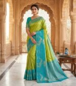 Wedding Pure Silk Saree (Lemon Ginger)