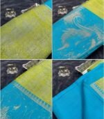 Wedding Pure Silk Saree (Lemon Ginger) - Image 3