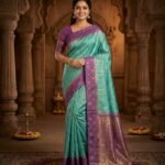 Wedding Pure Silk Saree (Light Sea Green)