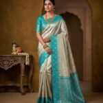 Wedding Pure Silk Saree (Quill Grey)