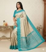 Wedding Pure Silk Saree (Quill Grey) - Image 2
