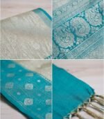 Wedding Pure Silk Saree (Quill Grey) - Image 3