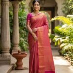 Wedding Pure Silk Saree (Red Brown)
