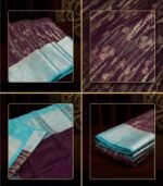 Wedding Pure Silk Saree (Rock) - Image 3