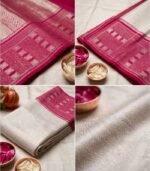 Wedding Pure Silk Saree (Rodeo Dust) - Image 3
