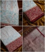 Wedding Pure Silk Saree (Sandrift) - Image 3