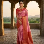 Wedding Pure Silk Saree (Blush Pink - Peach Pink)