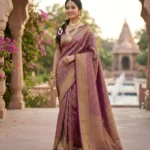 Wedding Pure Silk Saree (Purple)