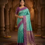Wedding Pure Silk Saree (Ramar Blue - Purple)